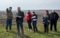 Yahad’ team at the execution site. Back then it was a sand quarry and today it is a field. There is no memorial. Nothing reminds about 41 innocent victims murdered here by Nazi. © Kate Kornberg/Yahad-In Unum